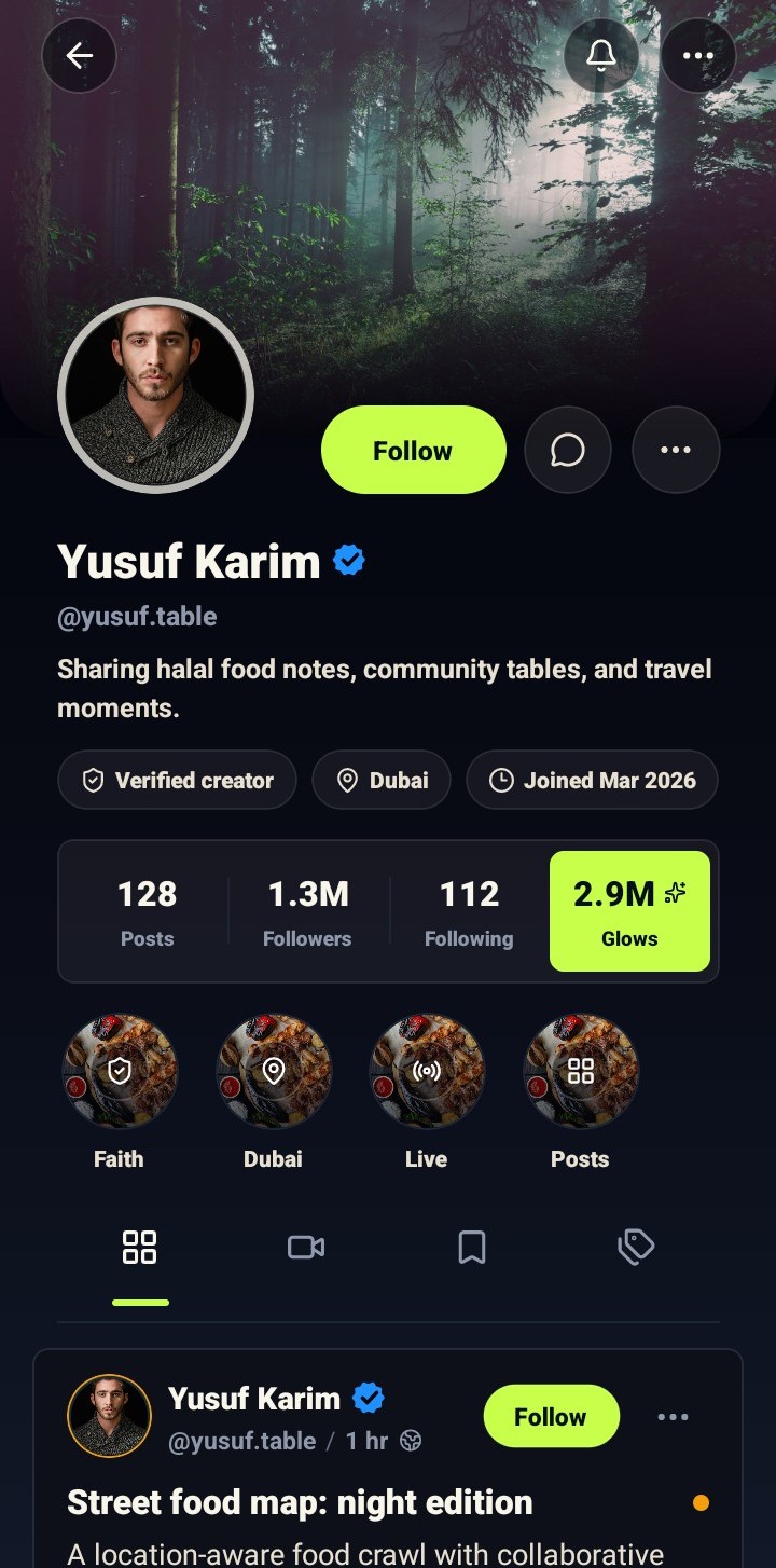 Creator profile